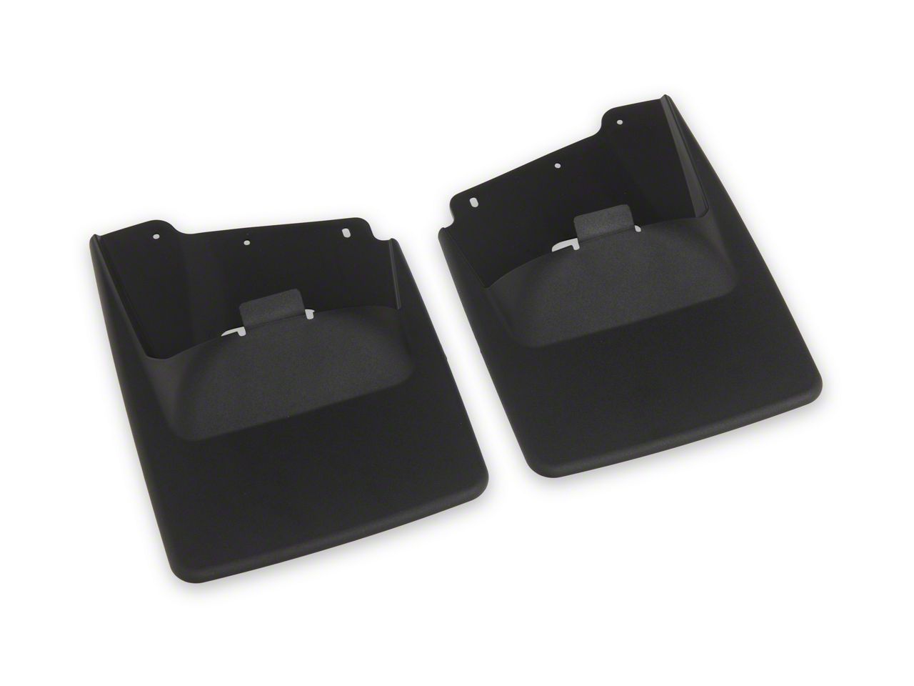 Weathertech Sierra 2500 No-Drill Mud Flaps; Front and Rear; Black