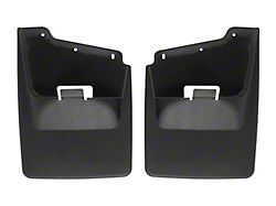 Weathertech No-Drill Mud Flaps; Rear; Black (20-26 Sierra 2500 HD)