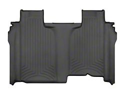 Weathertech Rear Floor Liner HP; Black (20-23 Sierra 2500 HD Crew Cab w/ Front Bench Seat & w/o Rear Underseat Storage)