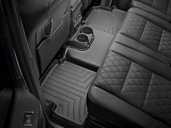 Weathertech Rear Floor Liner HP; Black (15-19 Sierra 2500 HD Crew Cab)