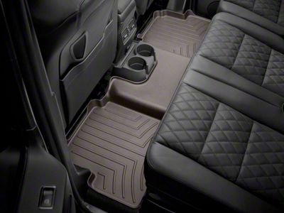 Weathertech Rear Floor Liner HP; Cocoa (15-19 Sierra 2500 HD Crew Cab)