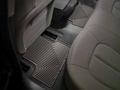 Weathertech All-Weather Front and Rear Rubber Floor Mats; Cocoa (15-19 Sierra 3500 HD Double Cab)