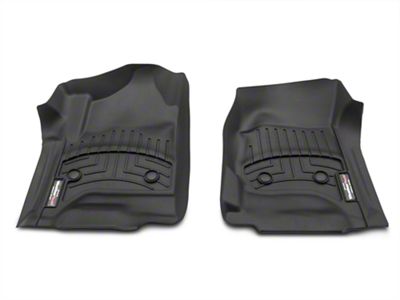 Weathertech DigitalFit Front Floor Liners; Black (15-19 Sierra 3500 HD Regular Cab w/o PTO Kit)