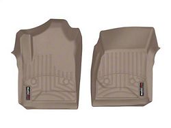 Weathertech DigitalFit Front Floor Liners; Tan (15-19 Sierra 3500 HD Regular Cab w/o PTO Kit)