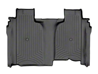 Weathertech DigitalFit Rear Floor Liner; Black (20-25 Sierra 3500 HD Crew Cab w/ Front Bucket Seats & w/o Rear Underseat Storage)