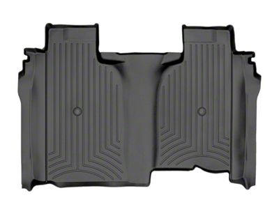 Weathertech DigitalFit Rear Floor Liner; Black (20-24 Sierra 3500 HD Crew Cab w/ Front Bucket Seats & w/o Rear Underseat Storage)