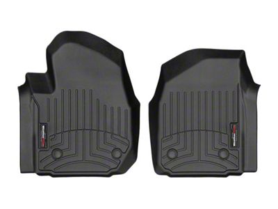 Weathertech DigitalFit Front Floor Liners for Vinyl Floors; Black (20-24 Sierra 3500 HD Regular Cab)