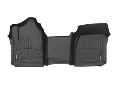 Weathertech DigitalFit Front Over the Hump Floor Liner; Black (15-19 Sierra 3500 HD Regular Cab)