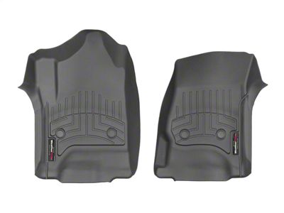 Weathertech DigitalFit Front Floor Liners; Black (15-19 Sierra 3500 HD Double Cab, Crew Cab)