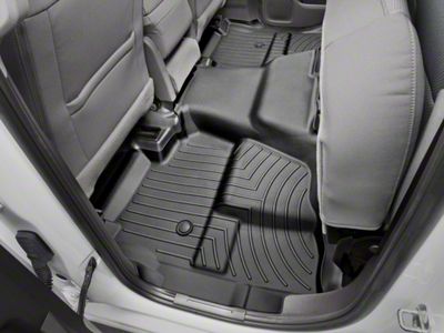 Weathertech DigitalFit Rear Floor Liner for Vinyl Floors; Black (15-19 Sierra 3500 HD Double Cab)