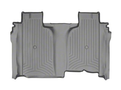 Weathertech DigitalFit Rear Floor Liner; Gray (20-25 Sierra 3500 HD Crew Cab w/ Front Bucket Seats & w/o Rear Underseat Storage)