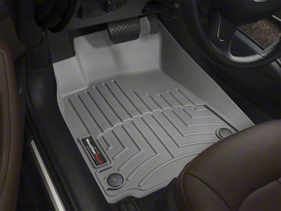 Weathertech DigitalFit Front Over the Hump Floor Liner; Gray (07-14 Sierra 3500 HD Extended Cab, Crew Cab)