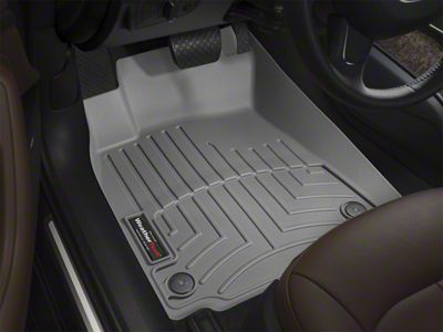 Weathertech DigitalFit Front Over the Hump Floor Liner; Gray (07-14 Sierra 3500 HD Regular Cab)