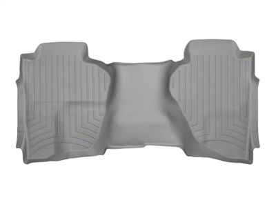 Weathertech DigitalFit Rear Floor Liner; Gray (15-19 Sierra 3500 HD Double Cab)