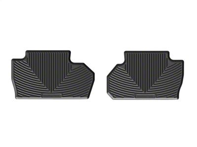 Weathertech All-Weather Rear Rubber Floor Mats; Black (15-19 Sierra 3500 HD Double Cab)