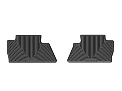 Weathertech All-Weather Rear Rubber Floor Mats; Black (15-19 Sierra 3500 HD Crew Cab)