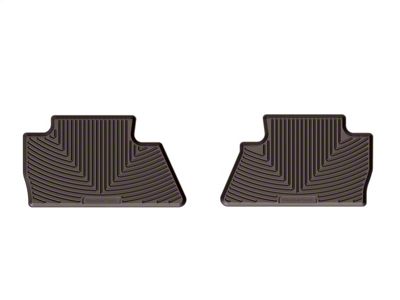 Weathertech All-Weather Rear Rubber Floor Mats; Cocoa (15-19 Sierra 3500 HD Crew Cab)