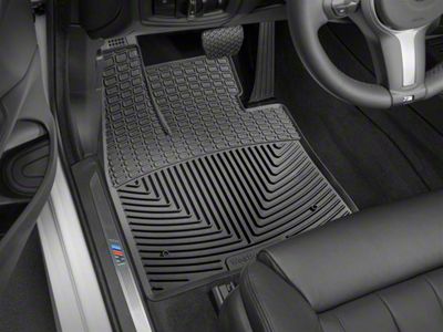 Weathertech All-Weather Front Rubber Floor Mats; Black (20-25 Sierra 3500 HD Regular Cab)