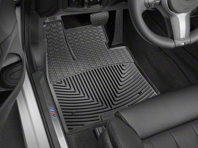 Weathertech All-Weather Front Rubber Floor Mats; Black (20-24 Sierra 3500 HD Regular Cab)
