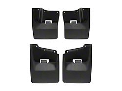 Weathertech No-Drill Mud Flaps; Front and Rear; Black (20-25 Sierra 3500 HD SRW)