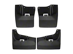 Weathertech No-Drill Mud Flaps; Front and Rear; Black (20-25 Sierra 3500 HD DRW)