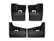 Weathertech No-Drill Mud Flaps; Front and Rear; Black (20-24 Sierra 3500 HD DRW)