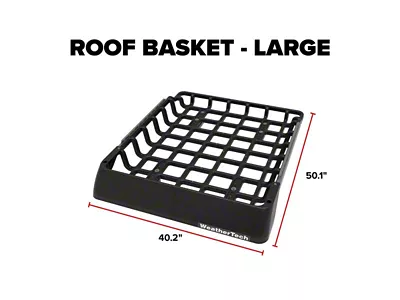 Weathertech Roof Basket; Large (Universal; Some Adaptation May Be Required)