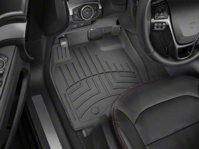 Weathertech Front Floor Liner HP; Black (07-13 Silverado 1500 Extended Cab, Crew Cab)