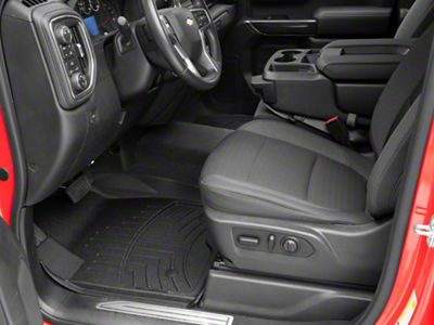 Weathertech Front Floor Liner HP; Black (19-25 Silverado 1500)