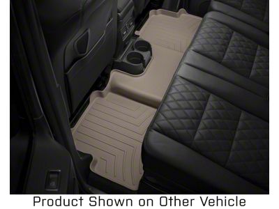 Weathertech Rear Floor Liner HP; Tan (14-18 Silverado 1500 Double Cab)