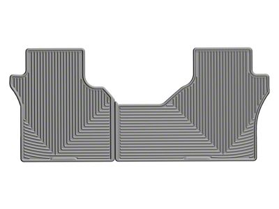 Weathertech All-Weather Rear Rubber Floor Mats; Gray (19-25 Silverado 1500 Double Cab, Crew Cab)