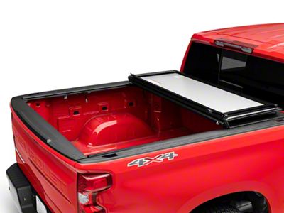 Weathertech AlloyCover Hard Tri-Fold Tonneau Cover (19-24 Silverado 1500 w/ 5.80-Foot Short & 6.50-Foot Standard Box)