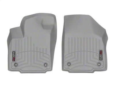 Weathertech DigitalFit Front Floor Liners; Gray (19-24 Silverado 1500 Double Cab, Crew Cab)