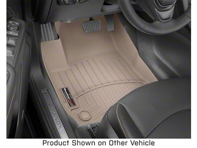 Weathertech DigitalFit Front Floor Liners; Tan (19-25 Silverado 1500 Double Cab, Crew Cab)