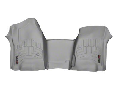 Weathertech DigitalFit Front Over the Hump Floor Liner; Gray (19-25 Silverado 1500)