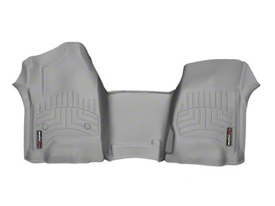 Weathertech DigitalFit Front Over the Hump Floor Liner; Gray (19-24 Silverado 1500)