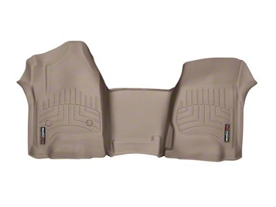 Weathertech DigitalFit Front Over the Hump Floor Liner; Tan (19-25 Silverado 1500)