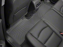 Weathertech DigitalFit Rear Floor Liner; Black (19-24 Silverado 1500 Double Cab w/ Front Buckets Seats)