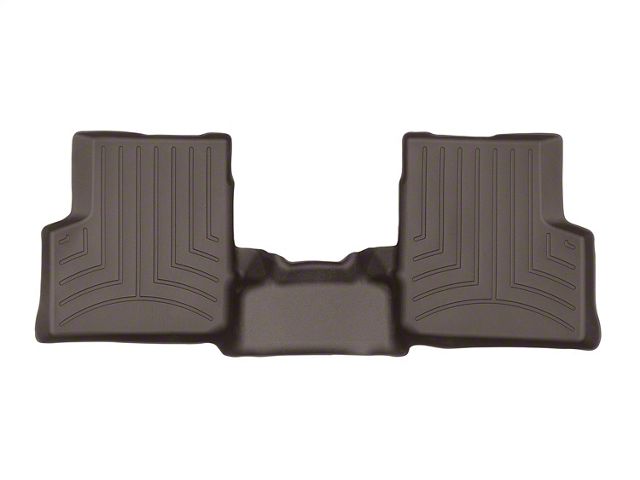 Weathertech DigitalFit Rear Floor Liner; Cocoa (19-24 Silverado 1500 Double Cab w/ Front Bench Seat & w/o Rear Underseat Storage)
