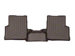 Weathertech DigitalFit Rear Floor Liner; Cocoa (19-24 Silverado 1500 Crew Cab w/ Front Bench Seat & Rear Underseat Storage)