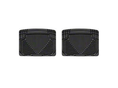 Weathertech All-Weather Rear Rubber Floor Mats; Black (99-06 Silverado 1500 Extended Cab, Crew Cab)