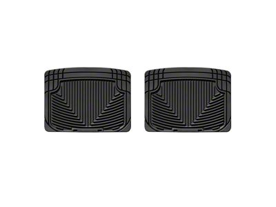 Weathertech All-Weather Rear Rubber Floor Mats; Black (99-06 Silverado 1500 Extended Cab, Crew Cab)