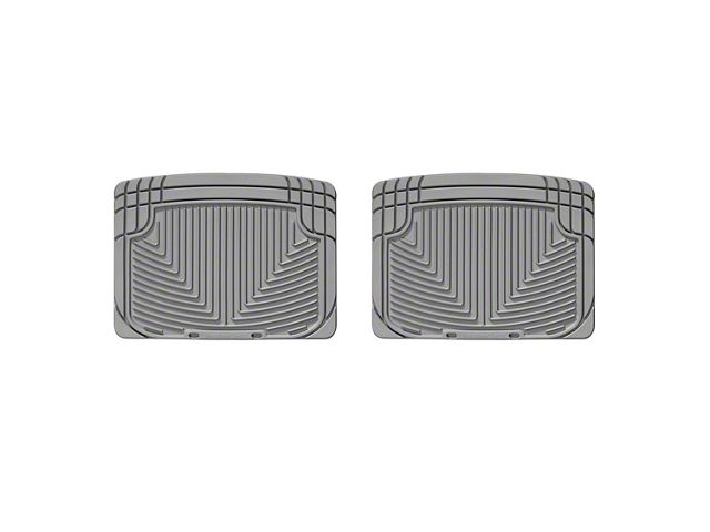 Weathertech All-Weather Rear Rubber Floor Mats; Gray (99-06 Silverado 1500 Extended Cab, Crew Cab)