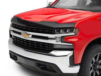 Weathertech Low Profile Hood Protector; Dark Smoke (19-25 Silverado 1500, Excluding 22-25 Trail Boss & ZR2)