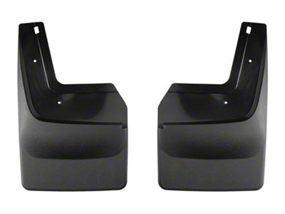 Weathertech No-Drill Mud Flaps; Front; Black (22-25 Silverado 1500 ZR2)