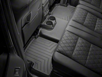 Weathertech Rear Floor Liner HP; Black (99-06 Silverado 1500 Extended Cab w/o Rear Under Seat Storage)