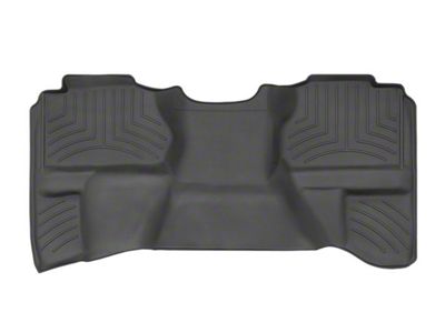 Weathertech Rear Floor Liner HP; Black (07-13 Silverado 1500 Extended Cab)