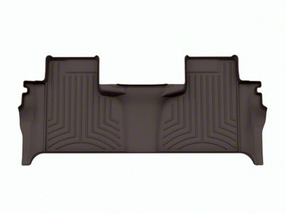 Weathertech Rear Floor Liner HP; Cocoa (19-25 Silverado 1500 Double Cab w/ Front Bench Seat & Rear Underseat Storage)