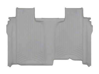 Weathertech Rear Floor Liner HP; Gray (19-25 Silverado 1500 Crew Cab w/ Front Bench Seat & w/o Rear Underseat Storage)