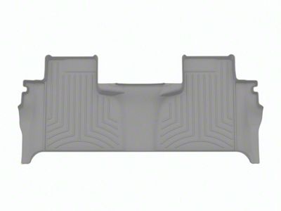 Weathertech Rear Floor Liner HP; Gray (19-25 Silverado 1500 Double Cab w/ Front Bench Seat & Rear Underseat Storage)